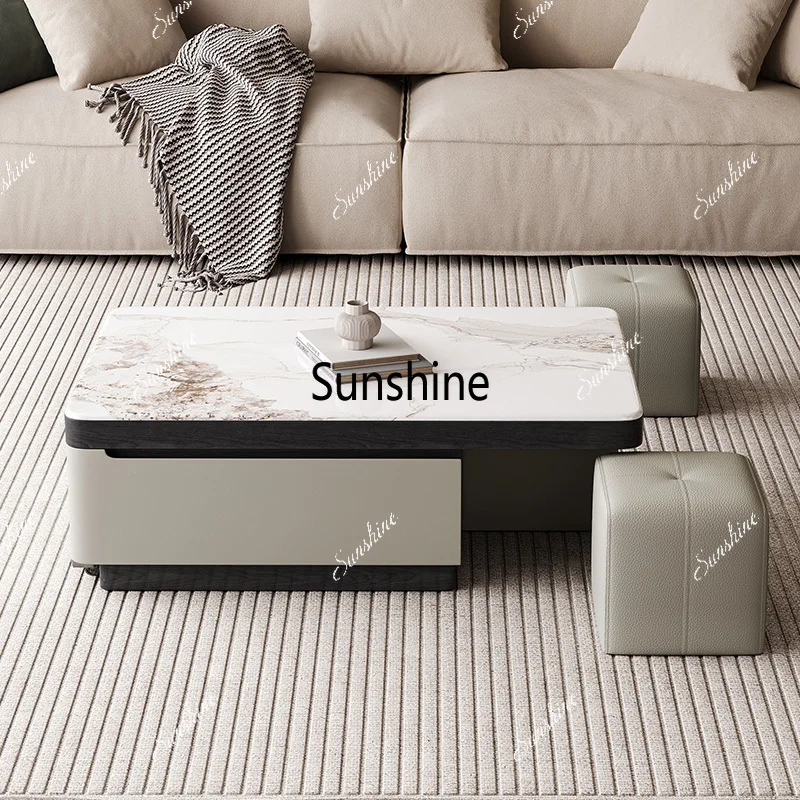 Draw Coffee And Tea - YYModern Expandable Living Room Center Table