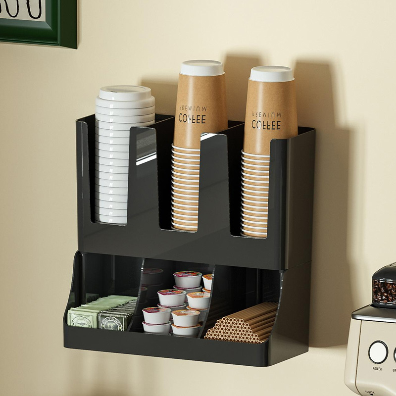 Wallpaper Coffee And Tea - A Paper Cup Storage Box, Black