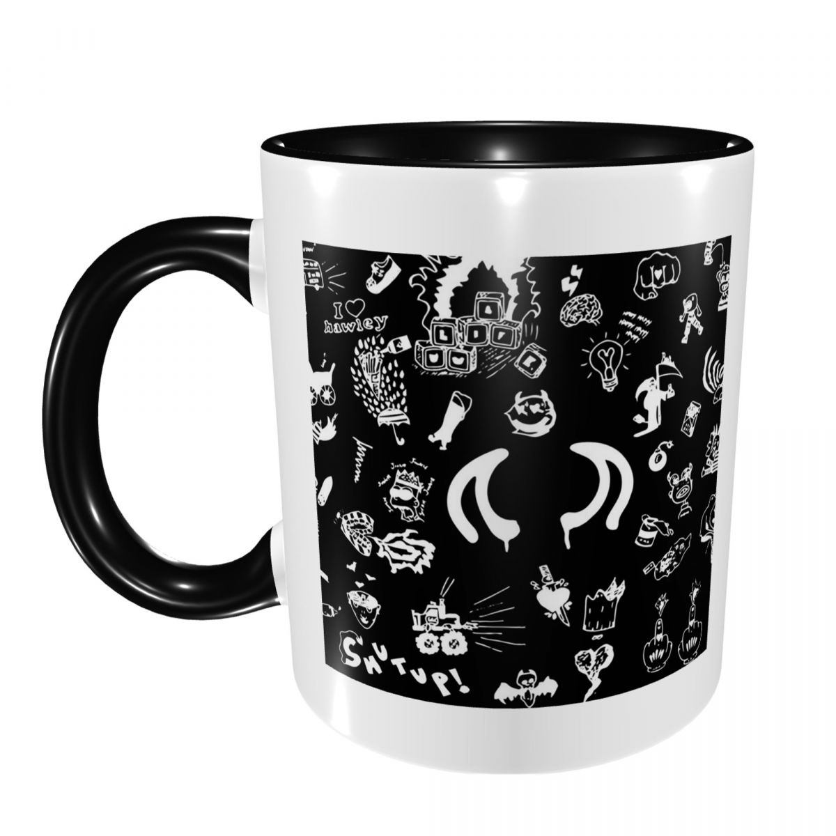 Draw Coffee And Tea - Yungblud Drawings Tattoo Sheet Mug Funny