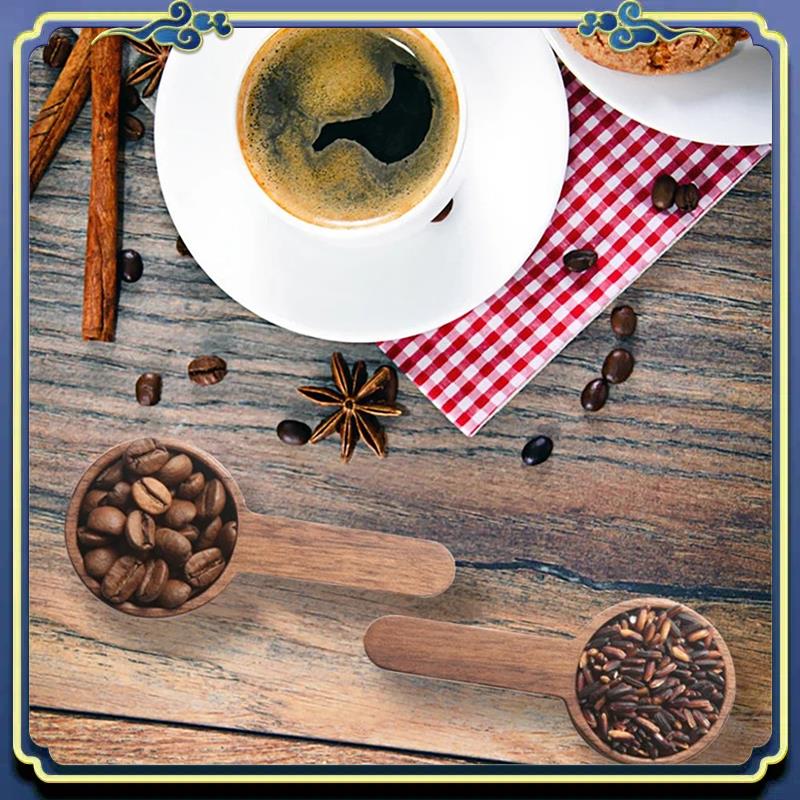 Coffee Tea Sugar - Latest 2PCS Home Wooden Measuring Spoon