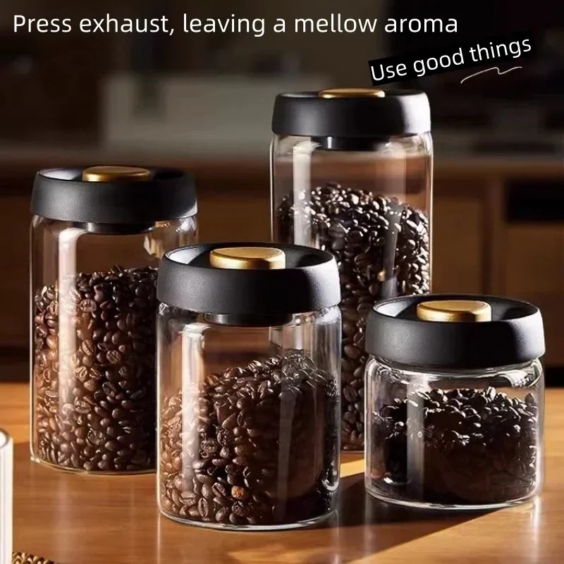 Coffee Tea Flask - Manual Vacuum Sealed Coffee Jar High