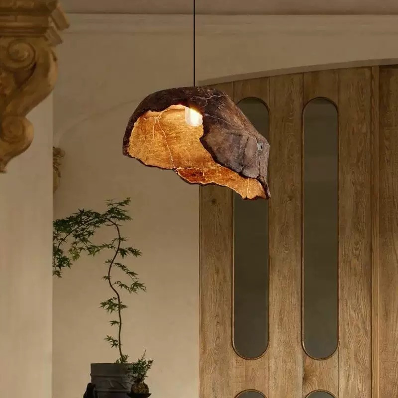 Switching Coffee To Tea - Retro Japanese Wabi-Sabi Style Chandelier for