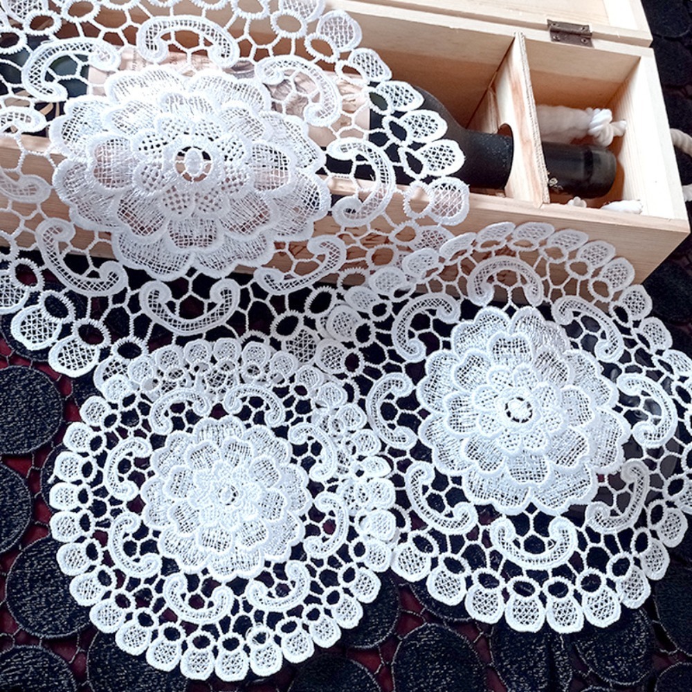 Coffee Tea Machine For Home - Ornament Prop Lace Embroidery Table Cloth