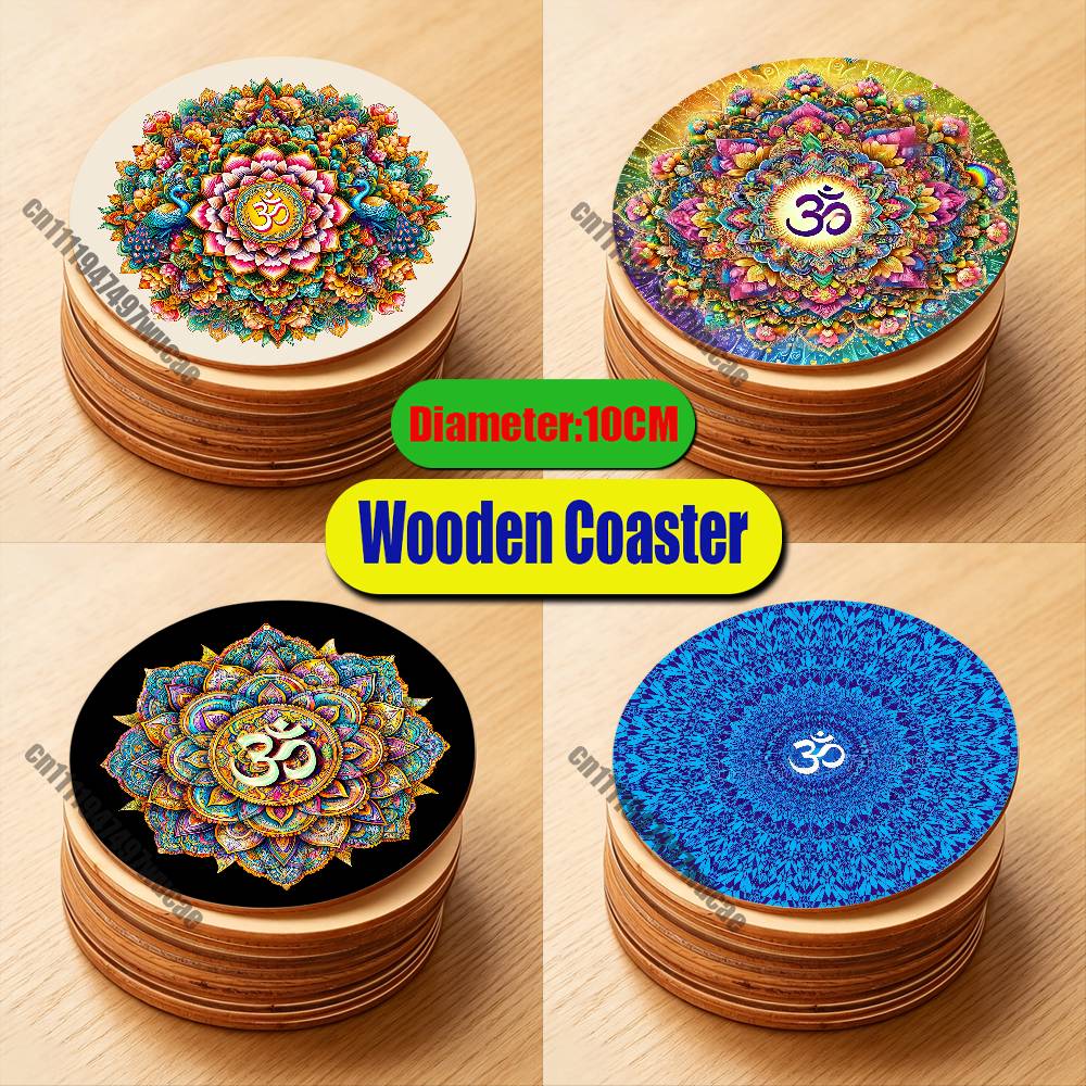 Wallpaper Coffee And Tea - For Yoga Aum Om Mandala wallpaper