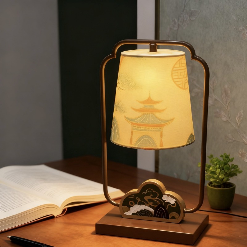 Switching Coffee To Tea - Classical Retro Fabric Floor Lamps Chinese