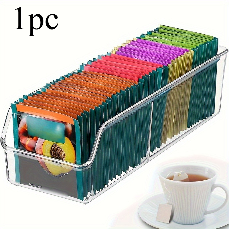1pc Clear Tea Bag Organizer Bo - Coffee Tea Sugar review and price