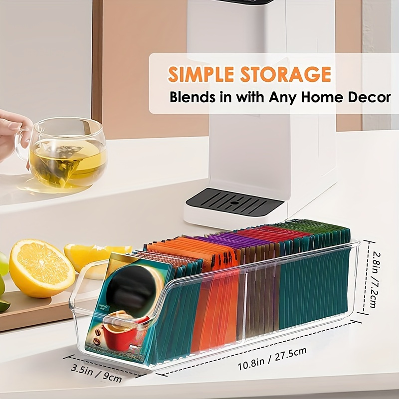 1pc Clear Tea Bag Organizer Bo - Coffee Tea Sugar review and price