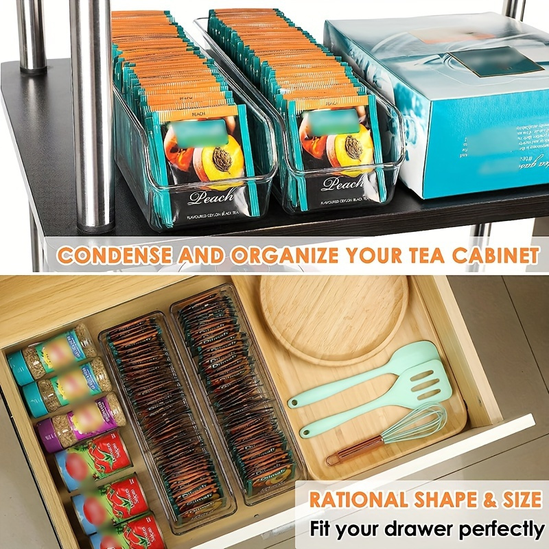 1pc Clear Tea Bag Organizer Bo - Coffee Tea Sugar review and price