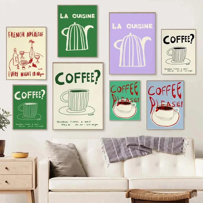 Colorful Drawings Abstract Art - Draw Coffee And Tea review and price