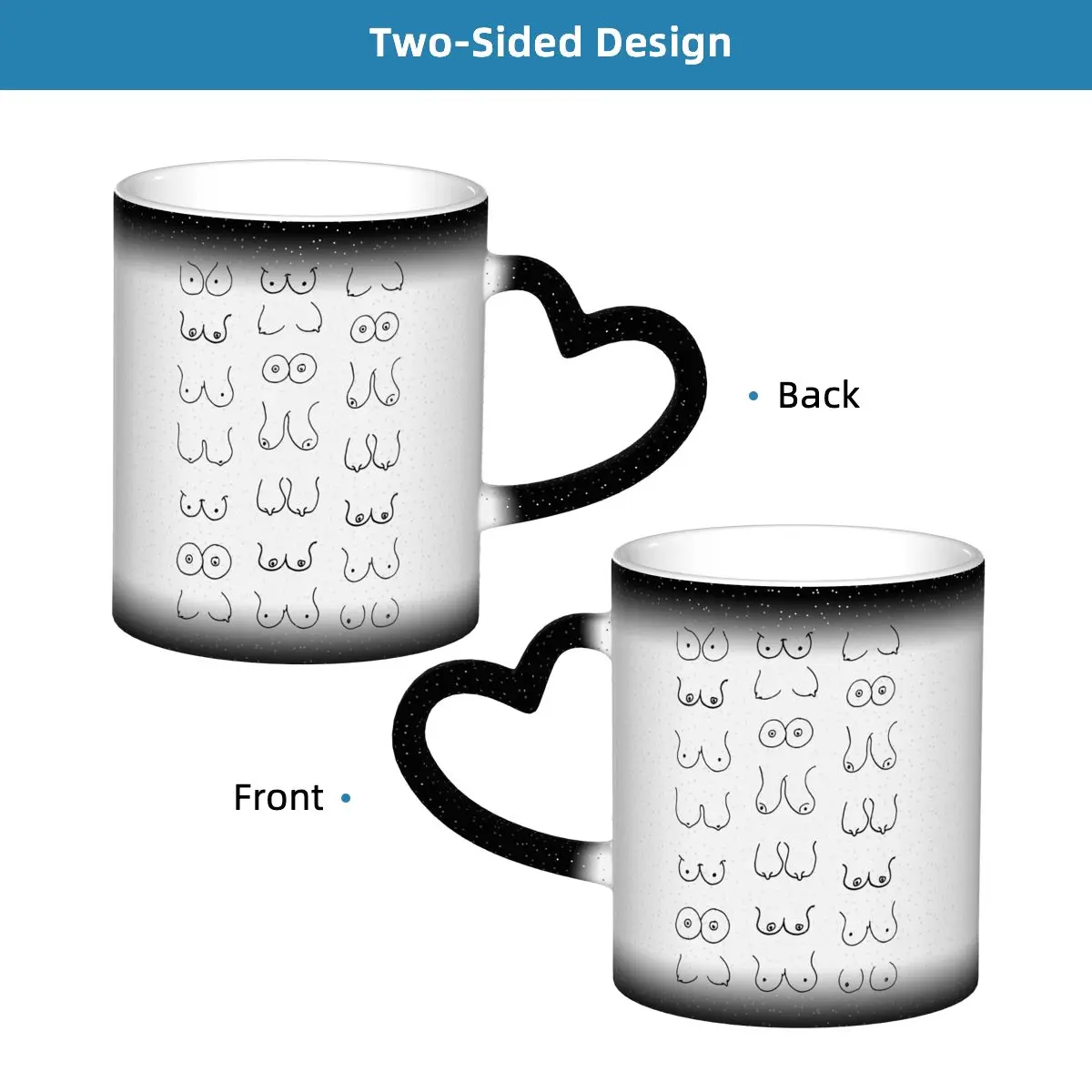 Black And White Tits Drawing M - Draw Coffee And Tea review and price