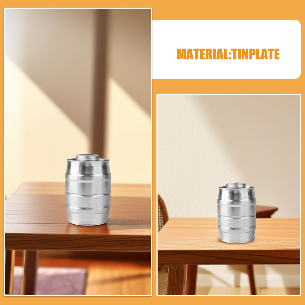 Retro Wine Barrel Shaped Metal - Coffee Tea Sugar review and price