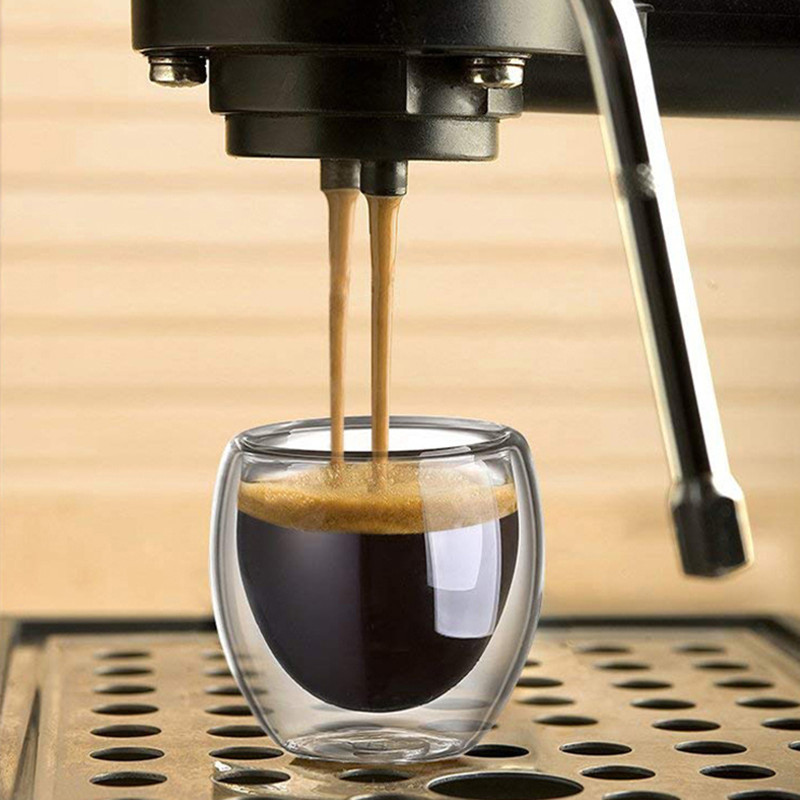 Double Walled Glass Coffee Mug - Coffee Tea Flask review and price