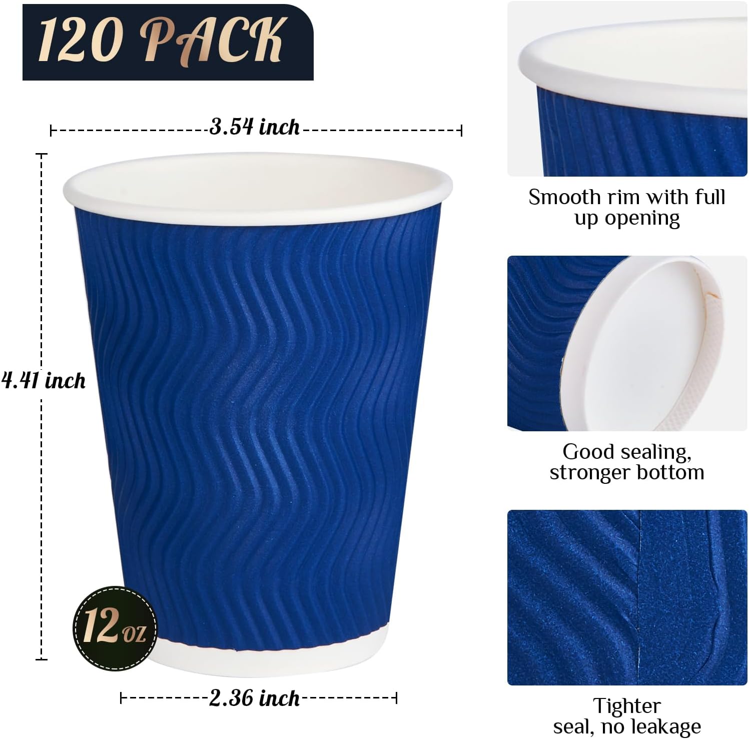 12OZ Coffee Cups Disposable Pa - Wallpaper Coffee And Tea review and price