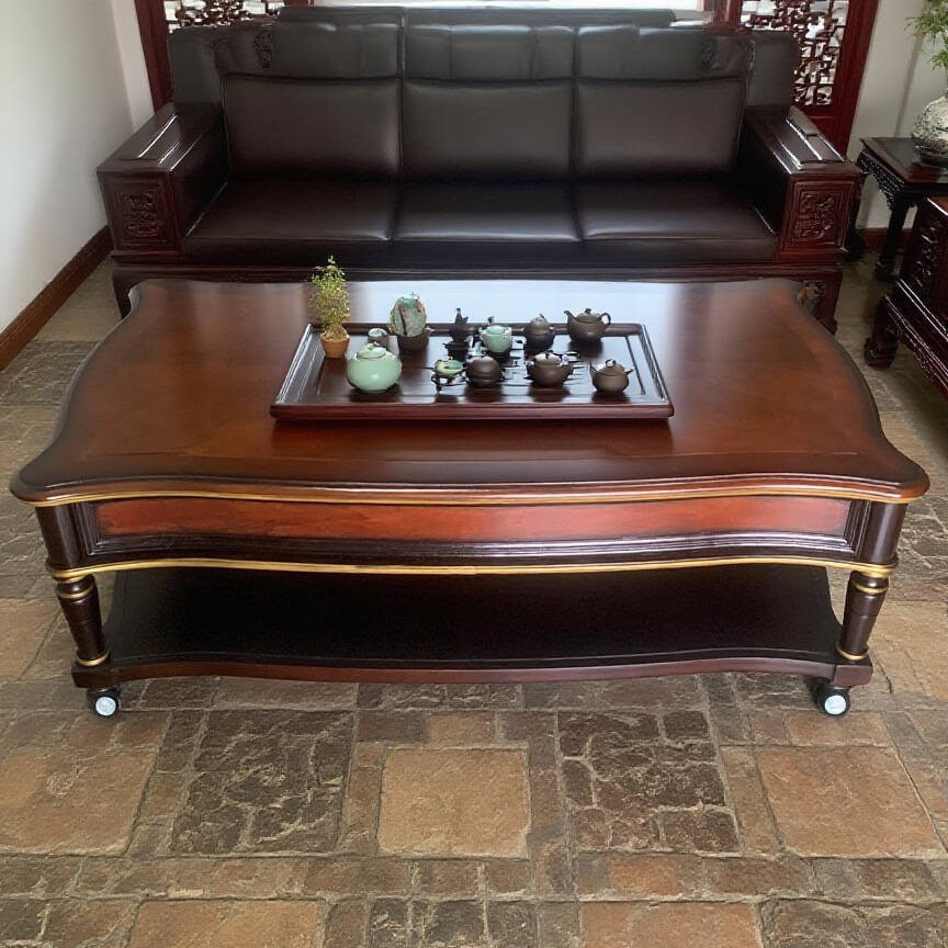 solid wood retro coffee table  - Draw Coffee And Tea review and price