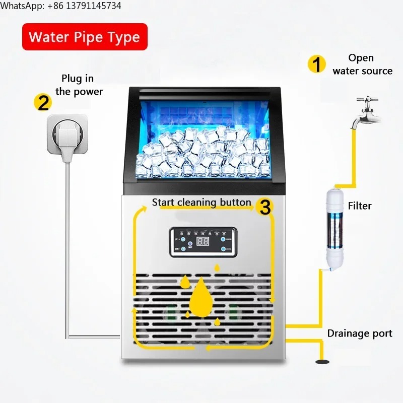 60FF Ice Maker 60kg Commercial - Coffee Tea Machine For Home review and price