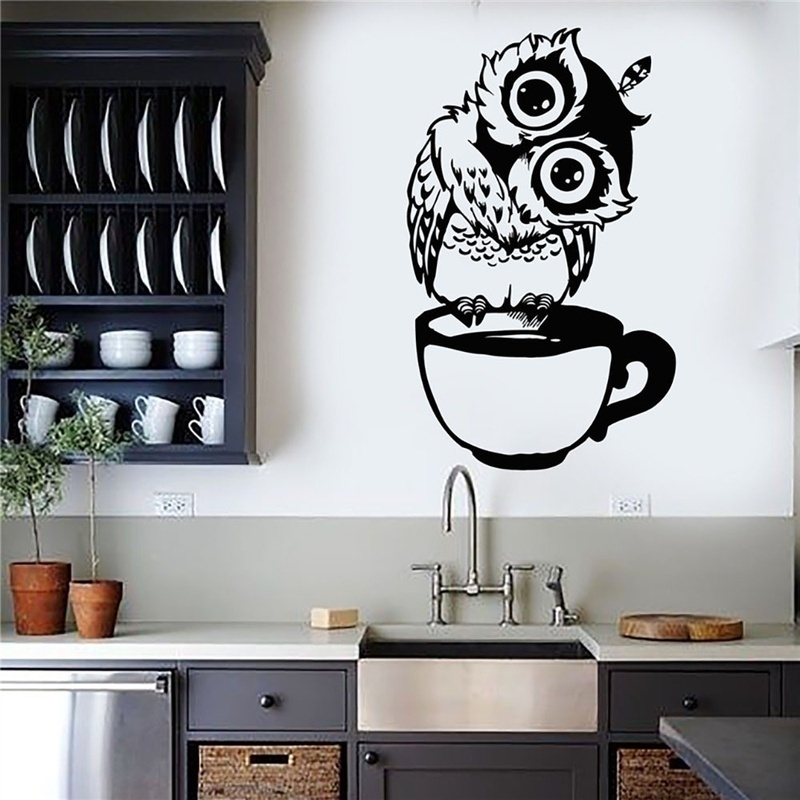 Funny Cartoon Owl Cup Of Tea C - Wallpaper Coffee And Tea review and price
