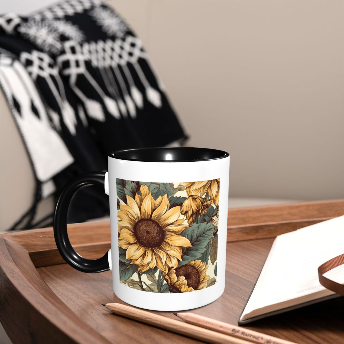 Golden Sunflower Cluster Vinta - Draw Coffee And Tea review and price