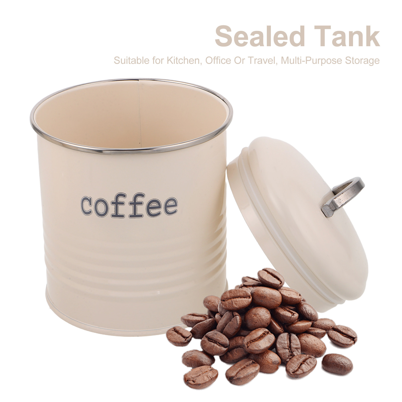 3Pcs Sealed Coffee Bean Contai - Coffee Tea Sugar review and price
