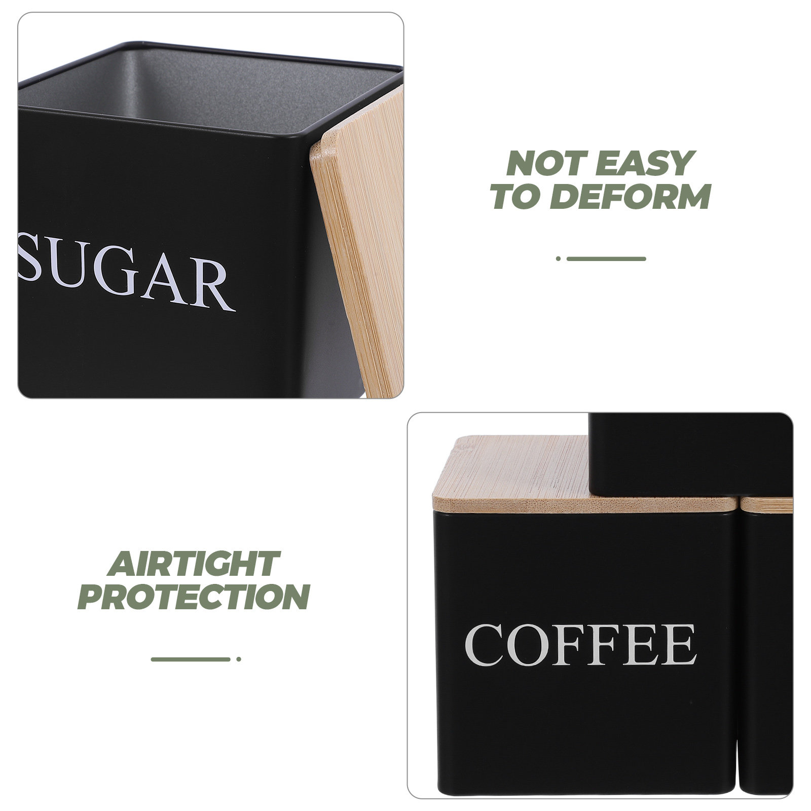 3Pcs Metal Tea Coffee Sugar Ca - Coffee Tea Sugar review and price